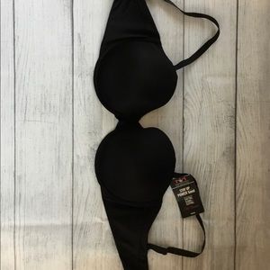 Maidenform Black Stay Up Demi Bra 38 DD
